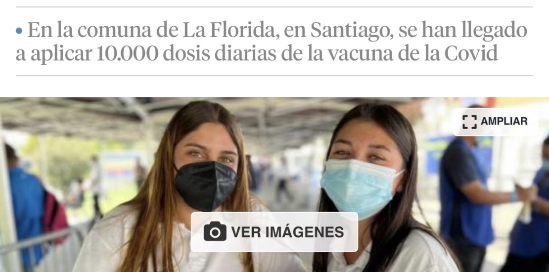 Vacunatorio de La Florida es destacado por diario de España